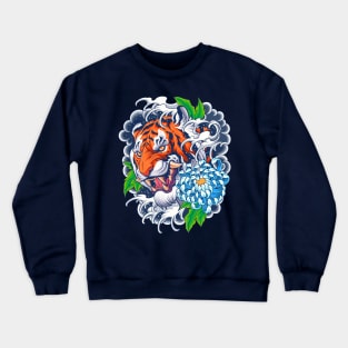 Mystical Tiger Tattoo Crewneck Sweatshirt